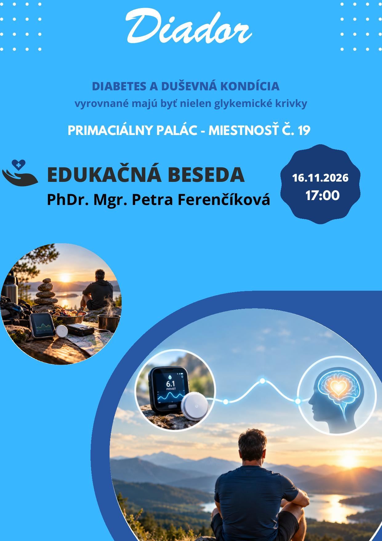 Poster – educational talk Diabetes and mental well-being