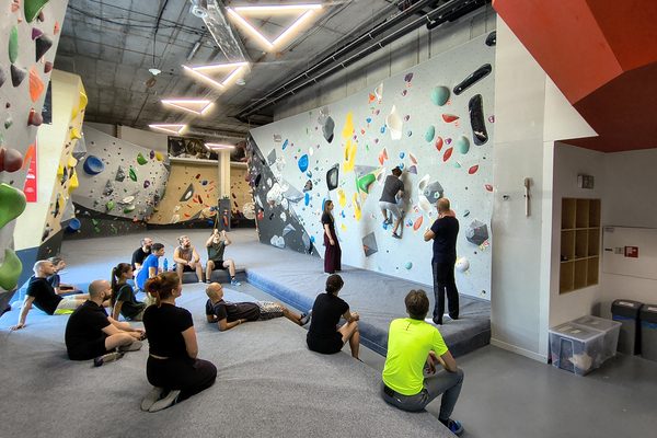 The Block Dock bouldering gym during the Diador Sports Day